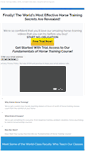 Mobile Screenshot of easyhorsetraining.com